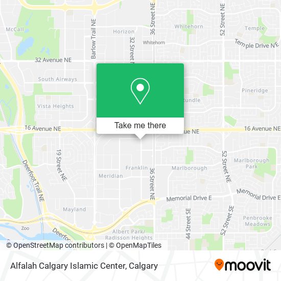 Alfalah Calgary Islamic Center map