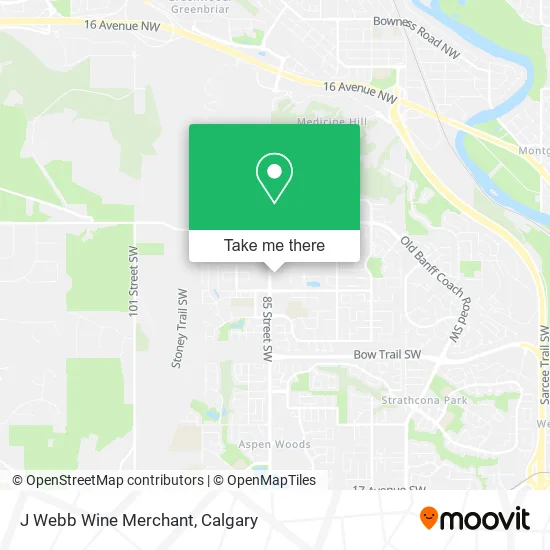 J Webb Wine Merchant map