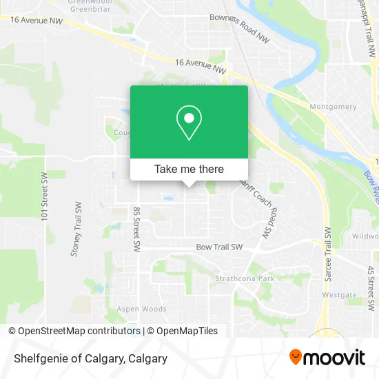 Shelfgenie of Calgary map