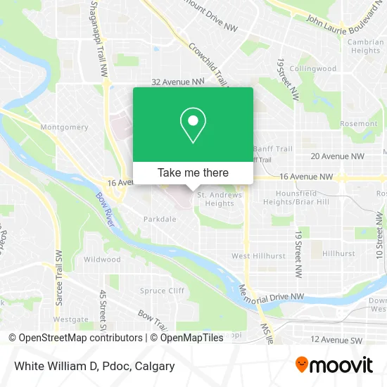 White William D, Pdoc plan