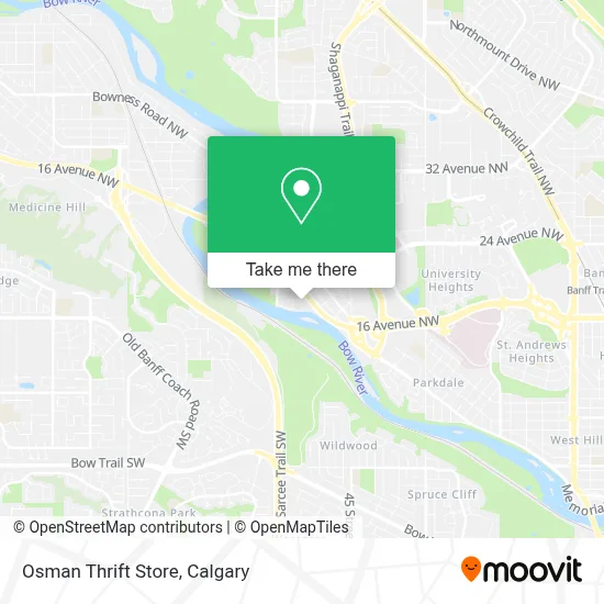 Osman Thrift Store map