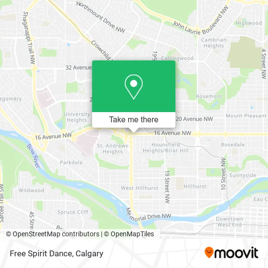 Free Spirit Dance map