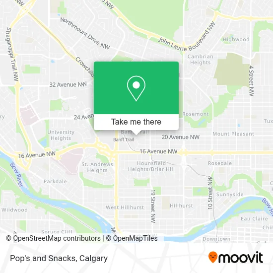 Pop's and Snacks map