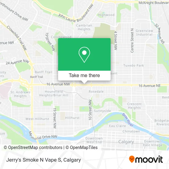 Jerry's Smoke N Vape S map