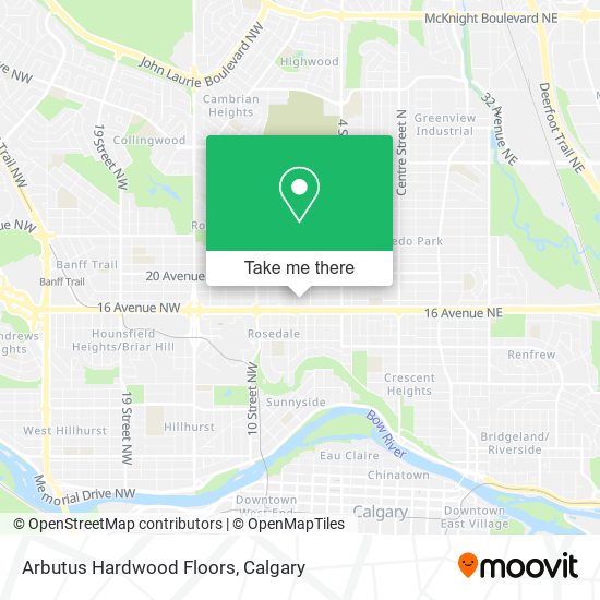 Arbutus Hardwood Floors map