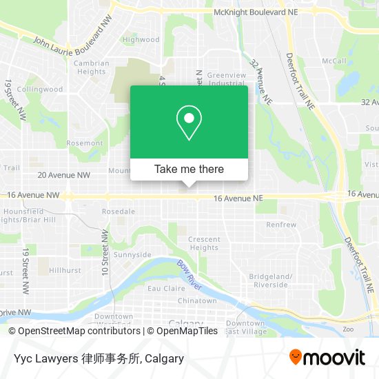 Yyc Lawyers 律师事务所 map