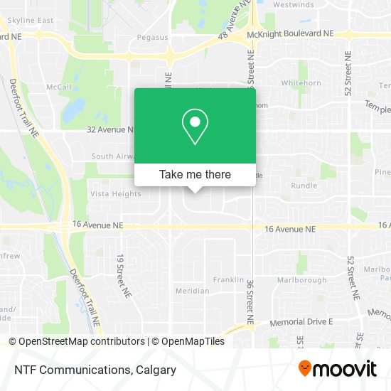NTF Communications map