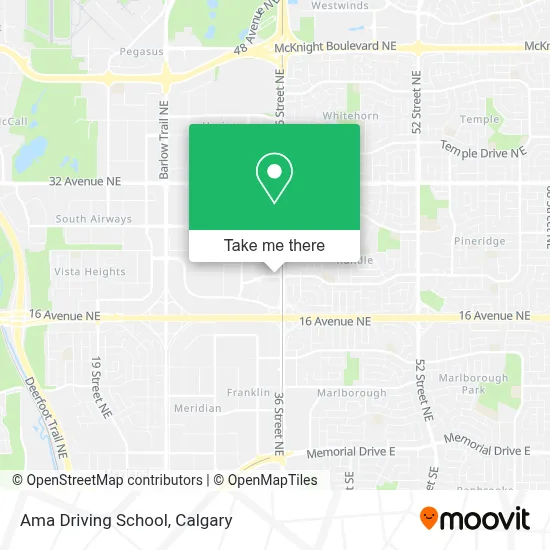 Ama Driving School map
