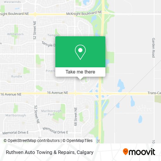 Ruthven Auto Towing & Repairs map