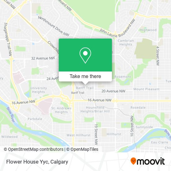 Flower House Yyc map