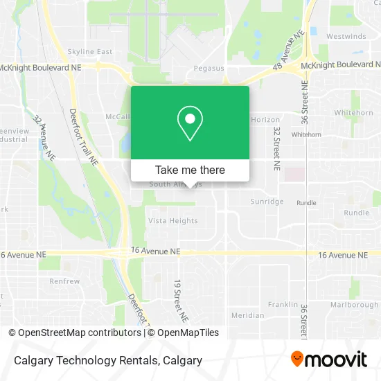 Calgary Technology Rentals map