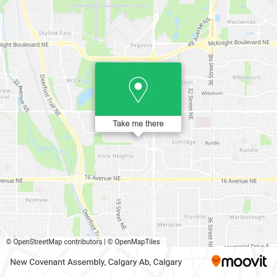 New Covenant Assembly, Calgary Ab map