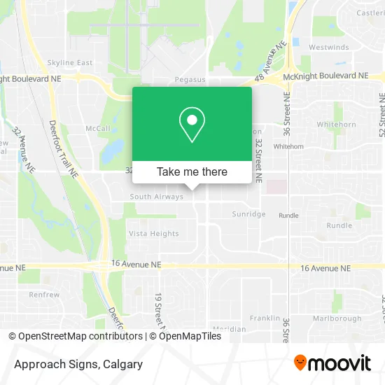 Approach Signs map