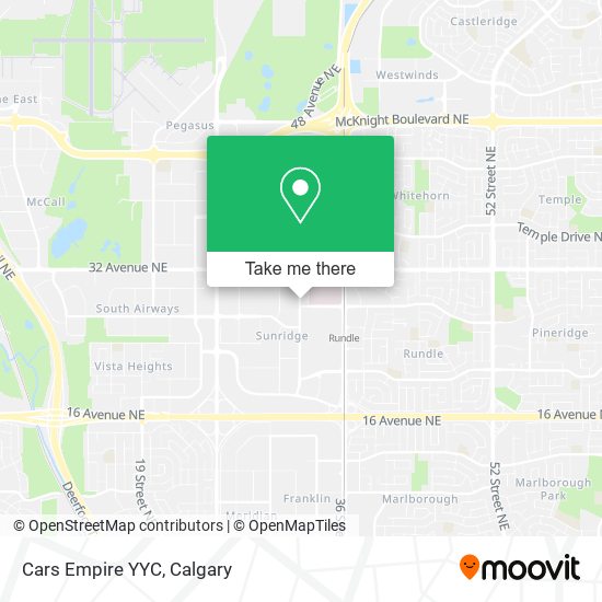 Cars Empire YYC map