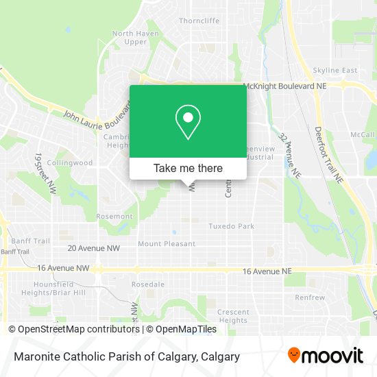 Maronite Catholic Parish of Calgary map