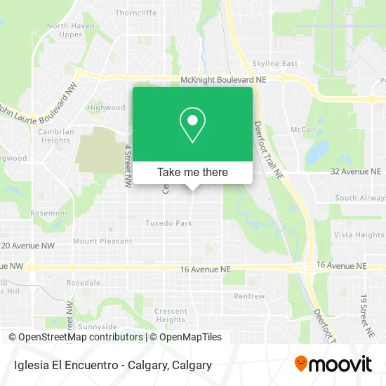 Iglesia El Encuentro - Calgary map