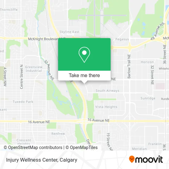 Injury Wellness Center map