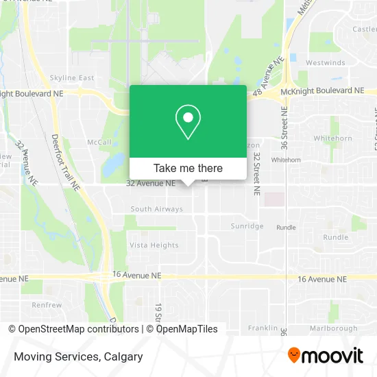Moving Services map