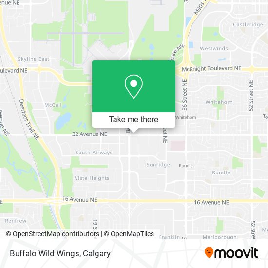 Buffalo Wild Wings map
