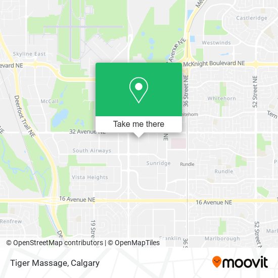 Tiger Massage map