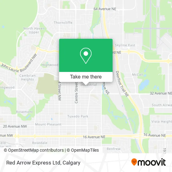 Red Arrow Express Ltd map