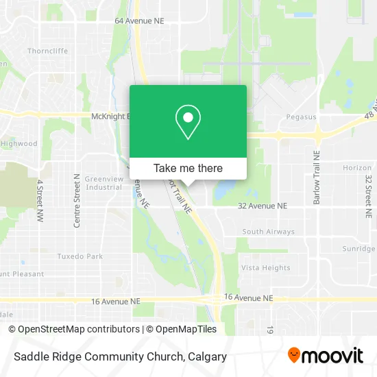 Saddle Ridge Community Church map