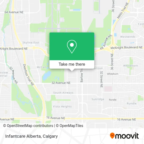 Infantcare Alberta map