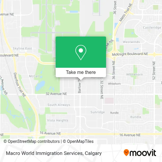 Macro World Immigration Services map