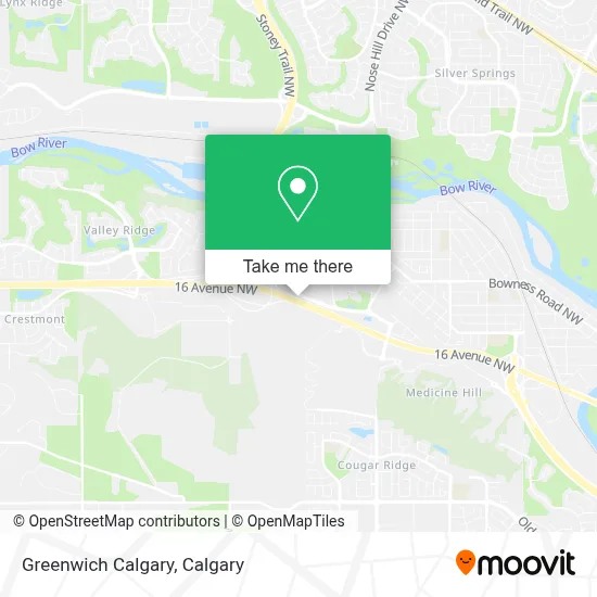 Greenwich Calgary map