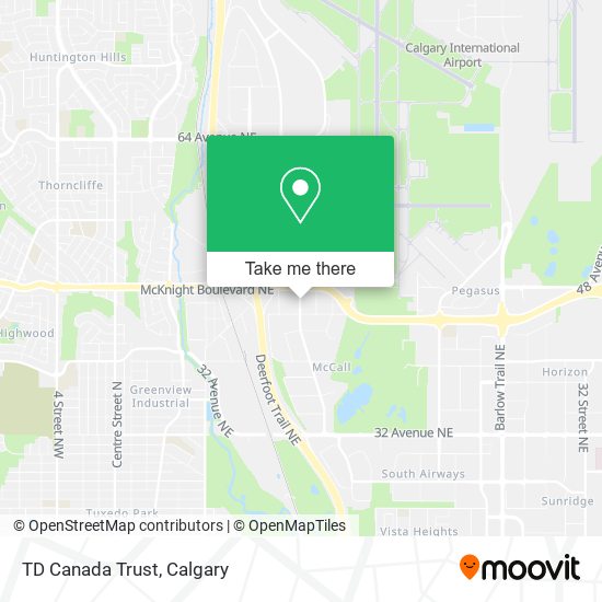 TD Canada Trust map