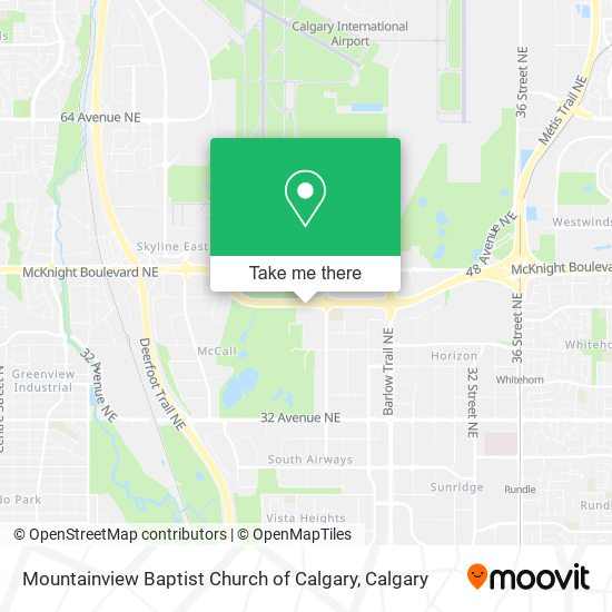 Mountainview Baptist Church of Calgary map