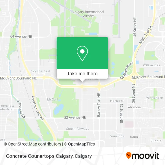 Concrete Counertops Calgary map