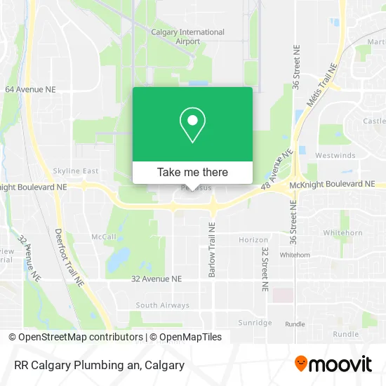 RR Calgary Plumbing an map