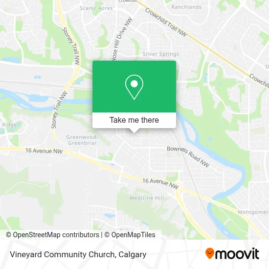 Vineyard Community Church map