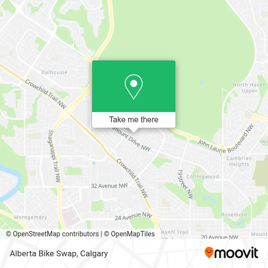 Alberta Bike Swap map