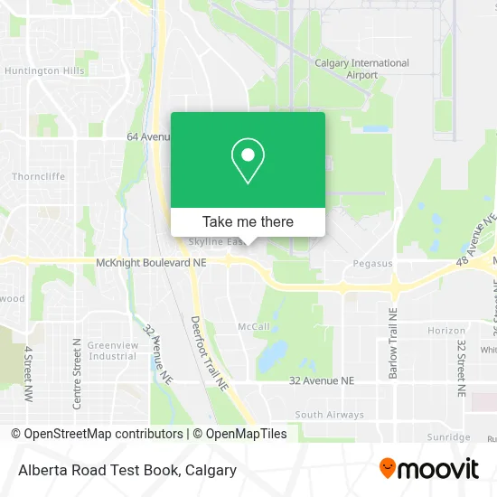 Alberta Road Test Book map