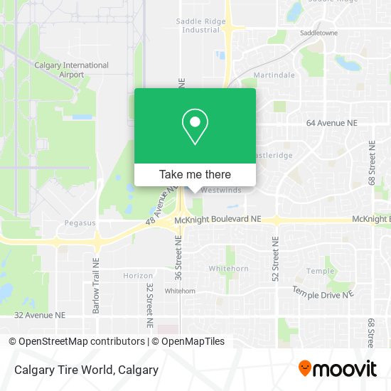 Calgary Tire World map