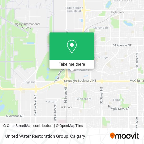 United Water Restoration Group map