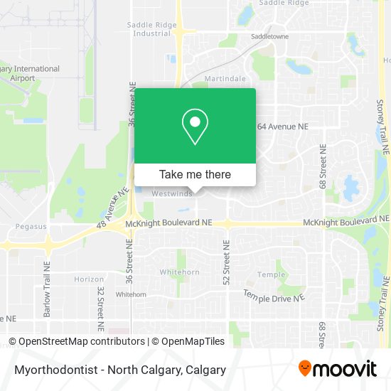 Myorthodontist - North Calgary map