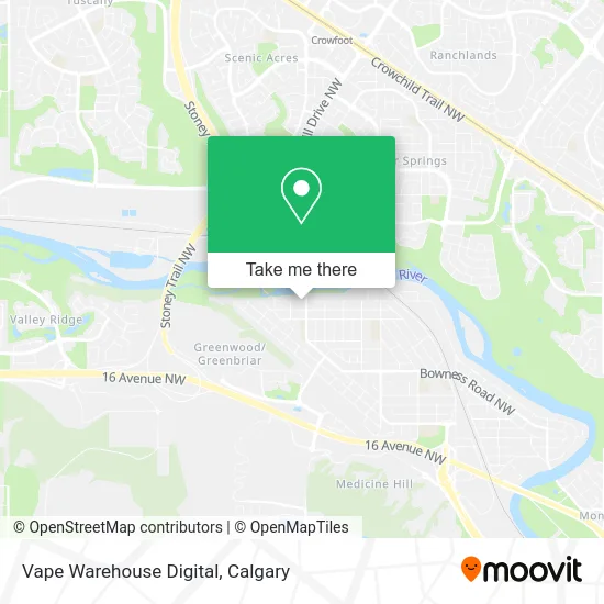 Vape Warehouse Digital map