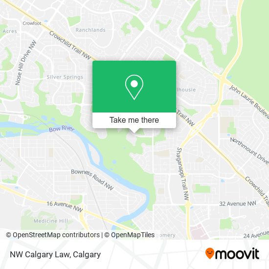 NW Calgary Law map