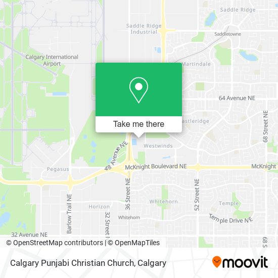 Calgary Punjabi Christian Church map