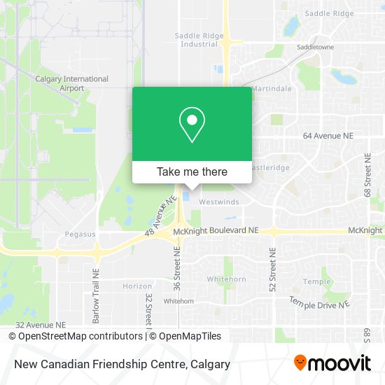 New Canadian Friendship Centre map