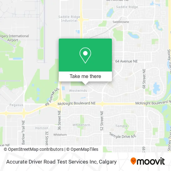 Accurate Driver Road Test Services Inc map