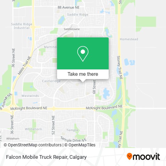 Falcon Mobile Truck Repair map