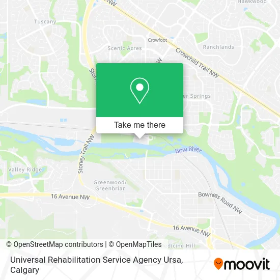 Universal Rehabilitation Service Agency Ursa map