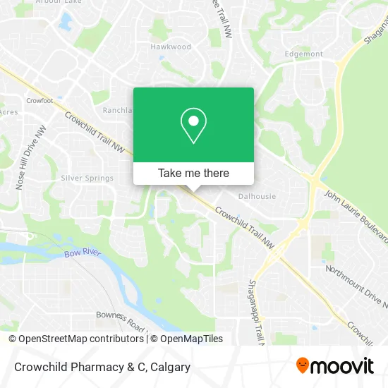 Crowchild Pharmacy & C map