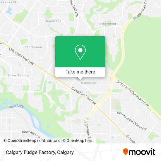 Calgary Fudge Factory map