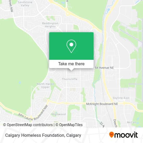 Calgary Homeless Foundation map