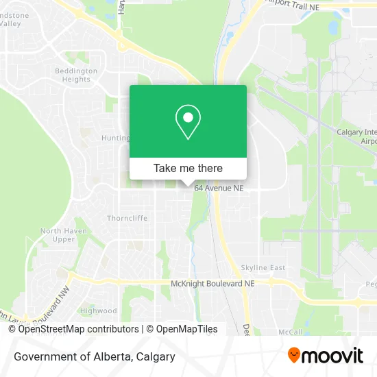 Government of Alberta map